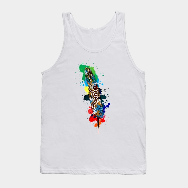 Aboriginal Art - Feather Wetlands 2 Tank Top by hogartharts